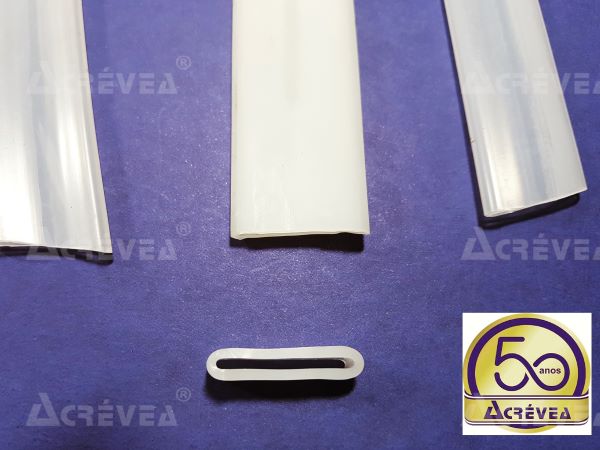 Tubo de silicone p/ proteção transferência de alimentos